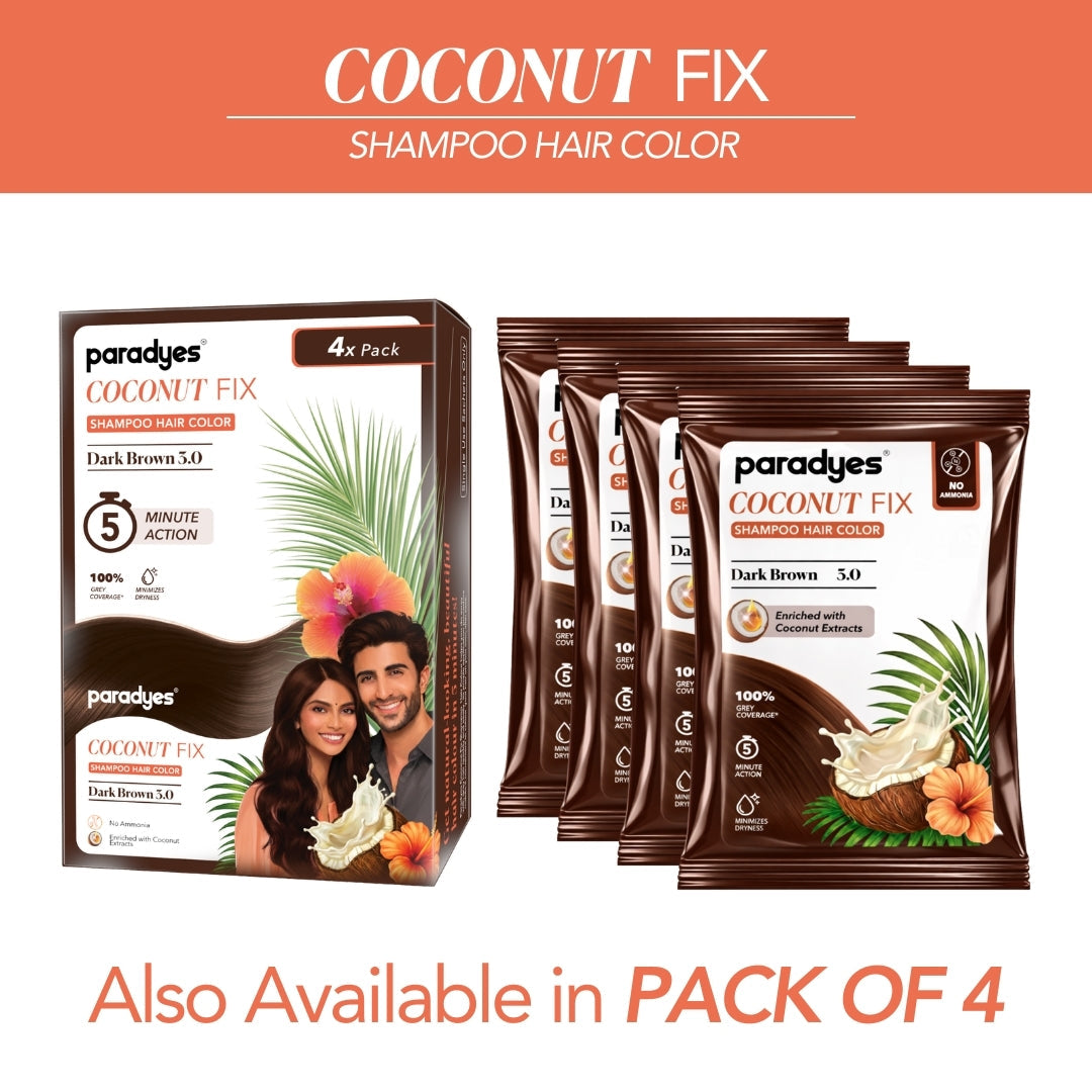Paradyes Quick Fix Shampoo Hair Color - Free of Ammonia