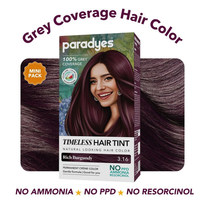 Paradyes Timeless Hair Tint Hair Color - Free of PPD, Ammonia & Resorcinol