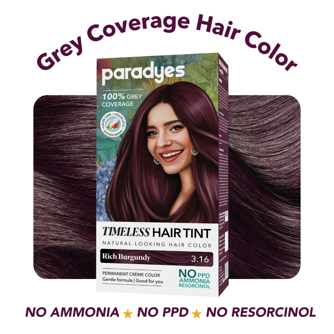 Paradyes Timeless Hair Tint Hair Color - Free of PPD, Ammonia & Resorcinol