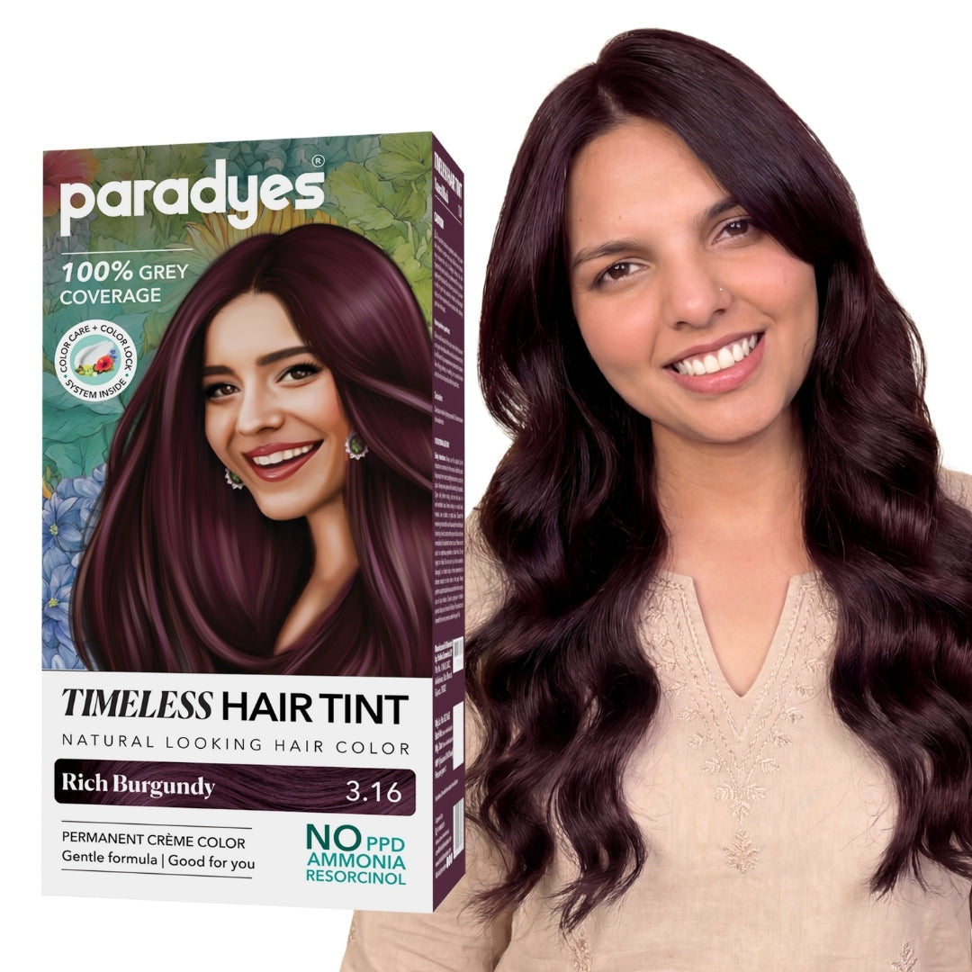 Paradyes Timeless Hair Tint Hair Color - Free of PPD, Ammonia & Resorcinol