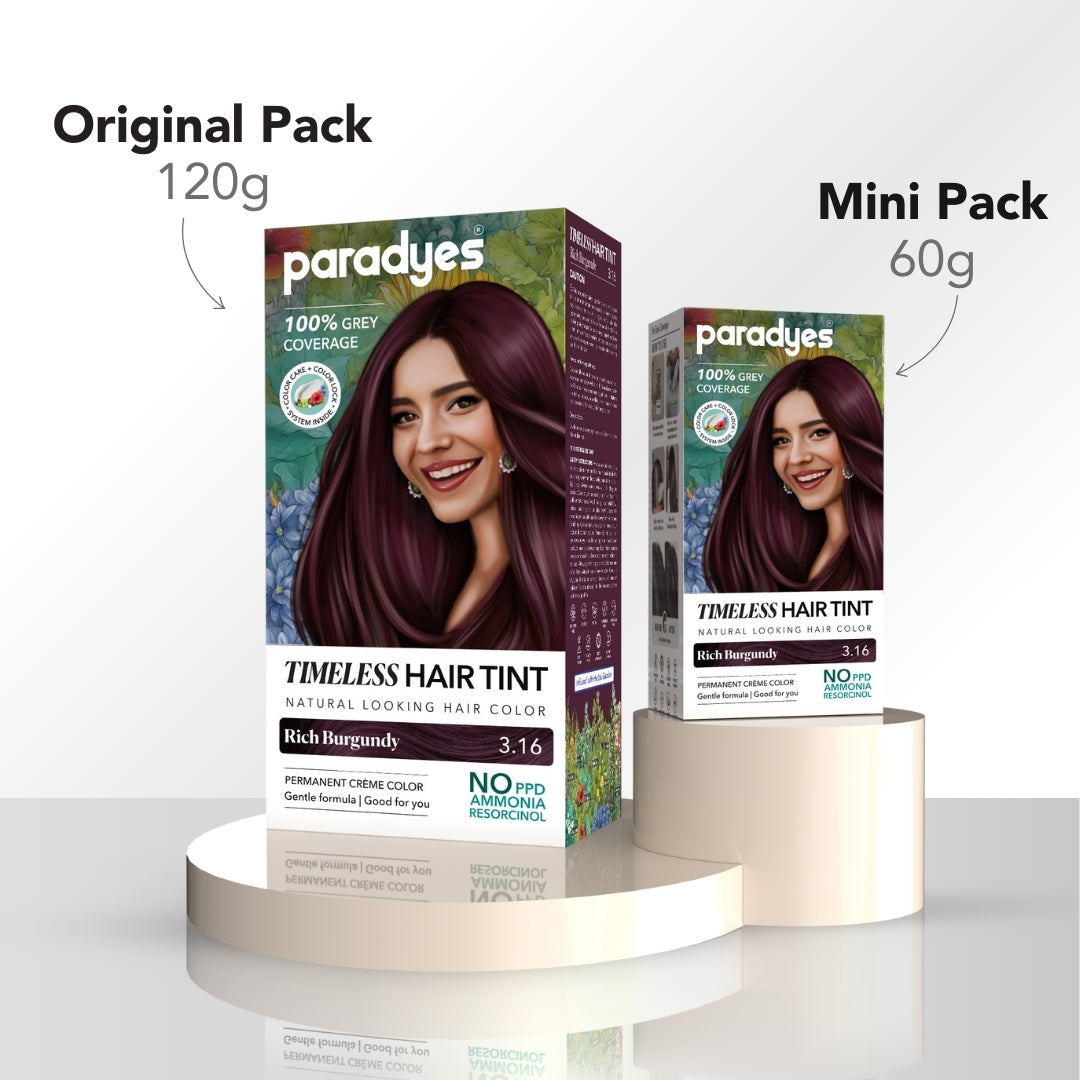 Paradyes Timeless Hair Tint Hair Color - Free of PPD, Ammonia & Resorcinol