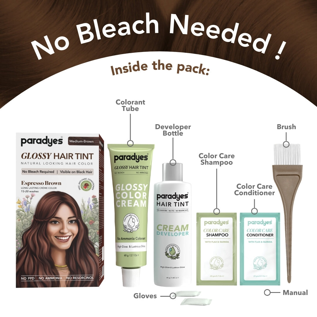 Paradyes No Bleach Glossy Hair Tint Hair Color