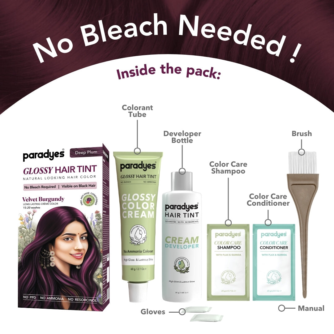Paradyes No Bleach Glossy Hair Tint Hair Color