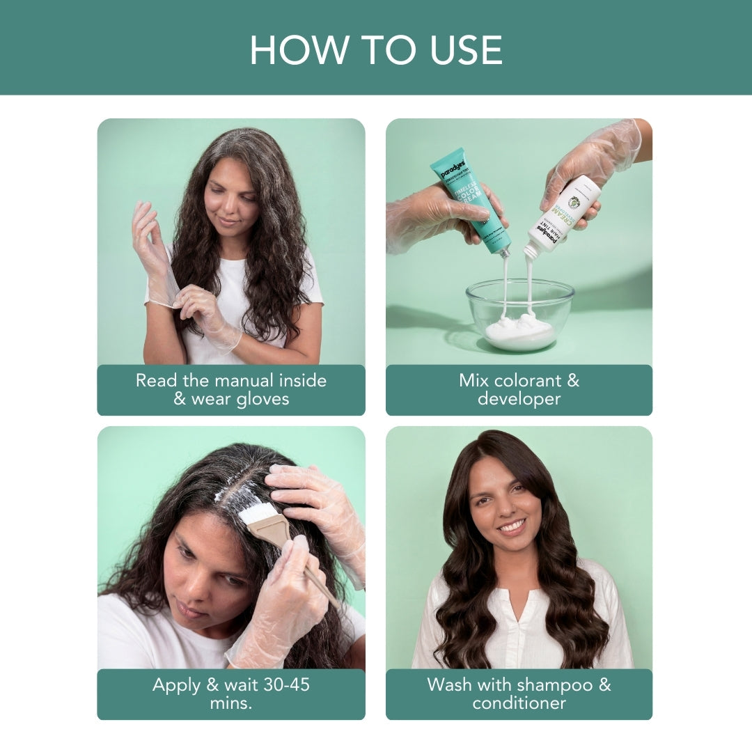 Paradyes Timeless Hair Tint Hair Color - Free of PPD, Ammonia & Resorcinol