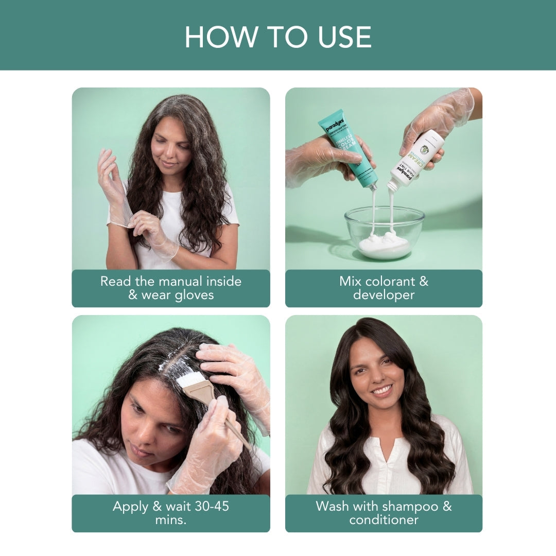 Paradyes Timeless Hair Tint Hair Color - Free of PPD, Ammonia & Resorcinol