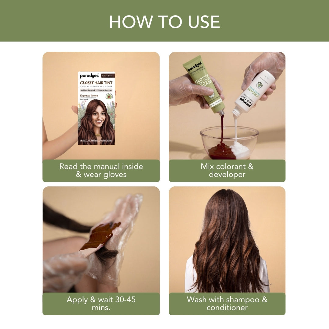 Paradyes No Bleach Glossy Hair Tint Hair Color