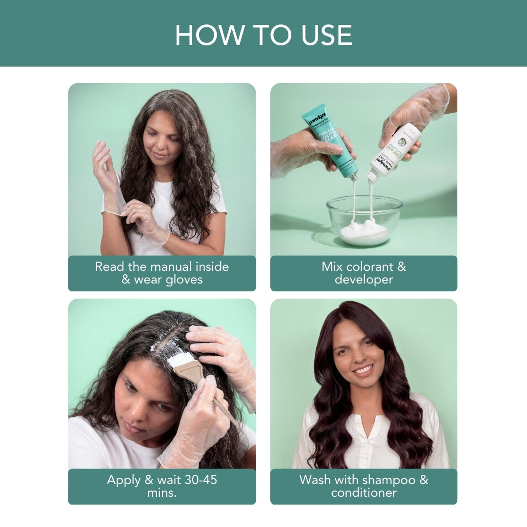 Paradyes Timeless Hair Tint Hair Color - Free of PPD, Ammonia & Resorcinol