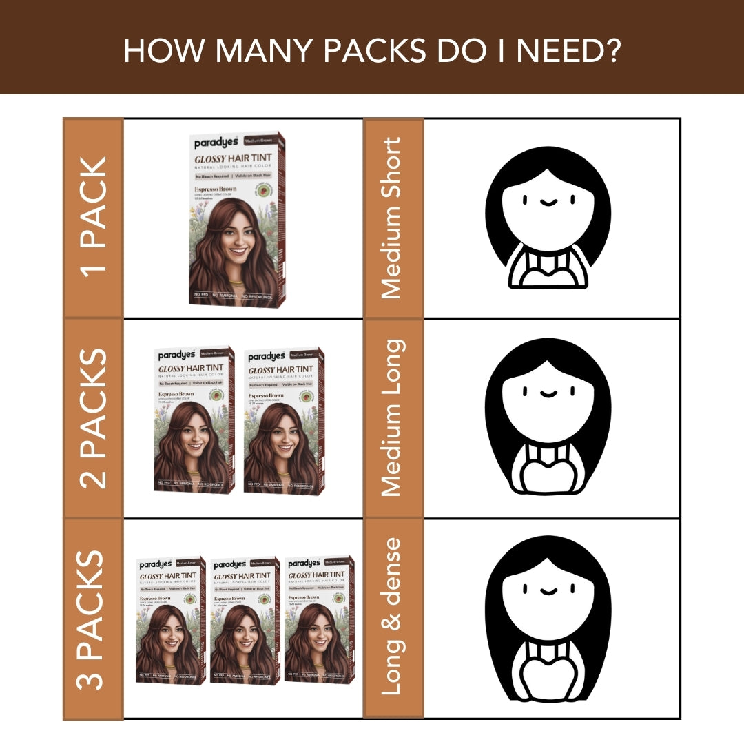 Paradyes No Bleach Glossy Hair Tint Hair Color