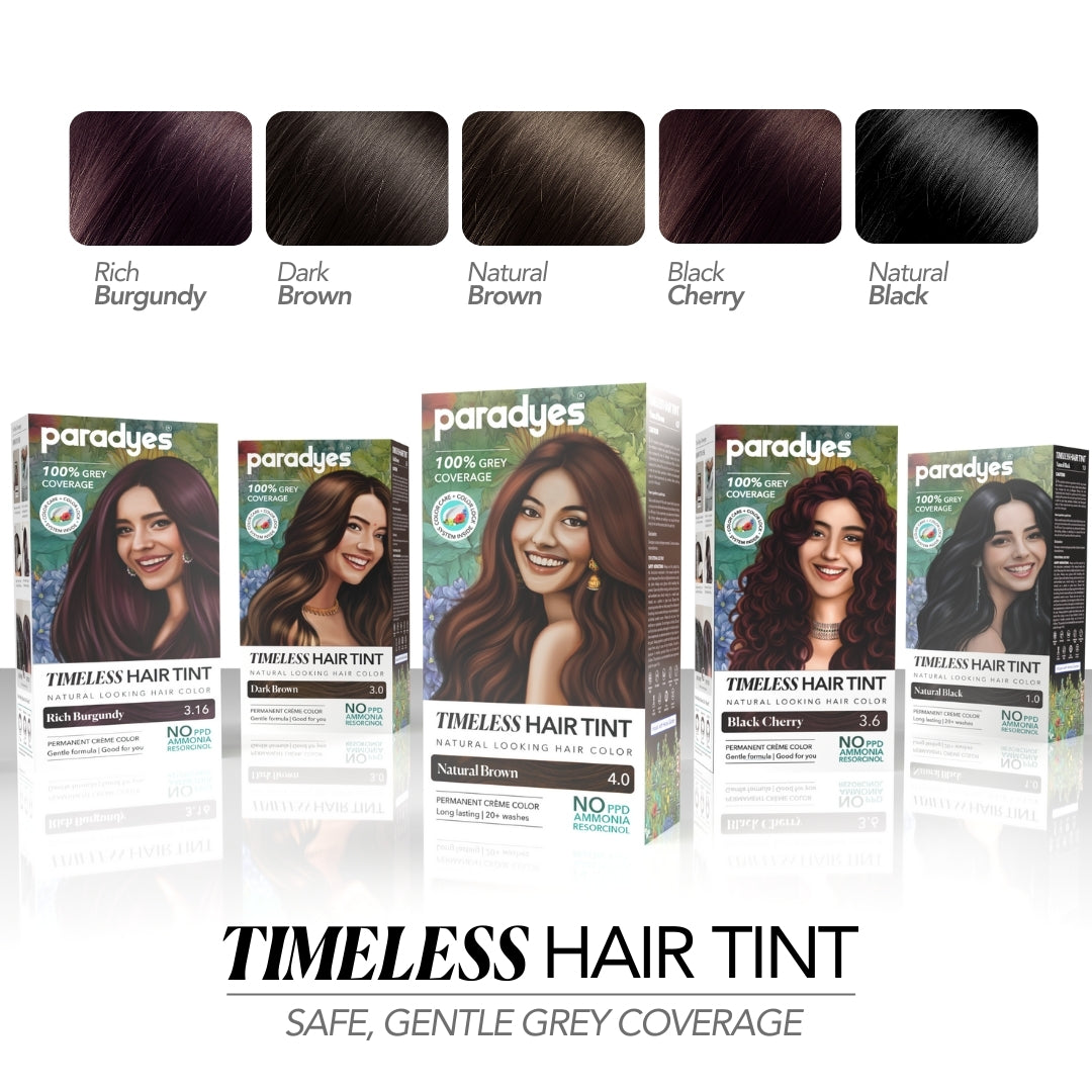 Paradyes Timeless Hair Tint Hair Color - Free of PPD, Ammonia & Resorcinol