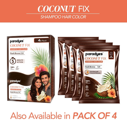 Paradyes Quick Fix Shampoo Hair Color - Free of Ammonia