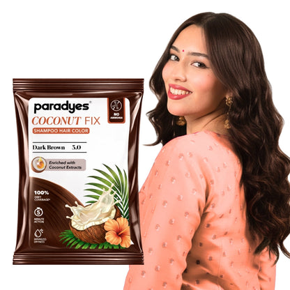 Paradyes Quick Fix Shampoo Hair Color - Free of Ammonia