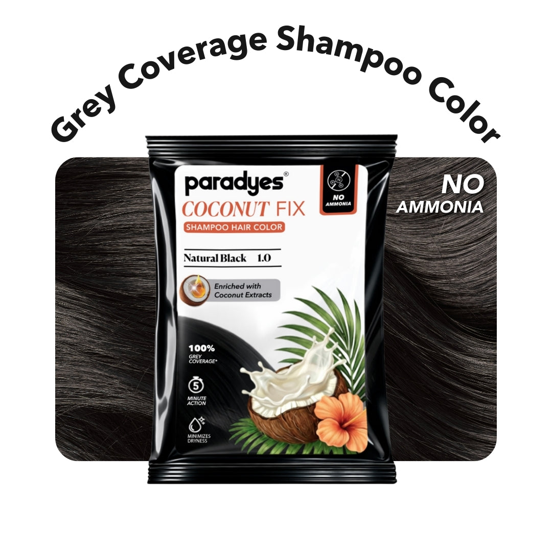 Paradyes Quick Fix Shampoo Hair Color - Free of Ammonia