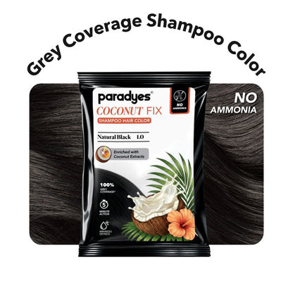 Paradyes Quick Fix Shampoo Hair Color - Free of Ammonia
