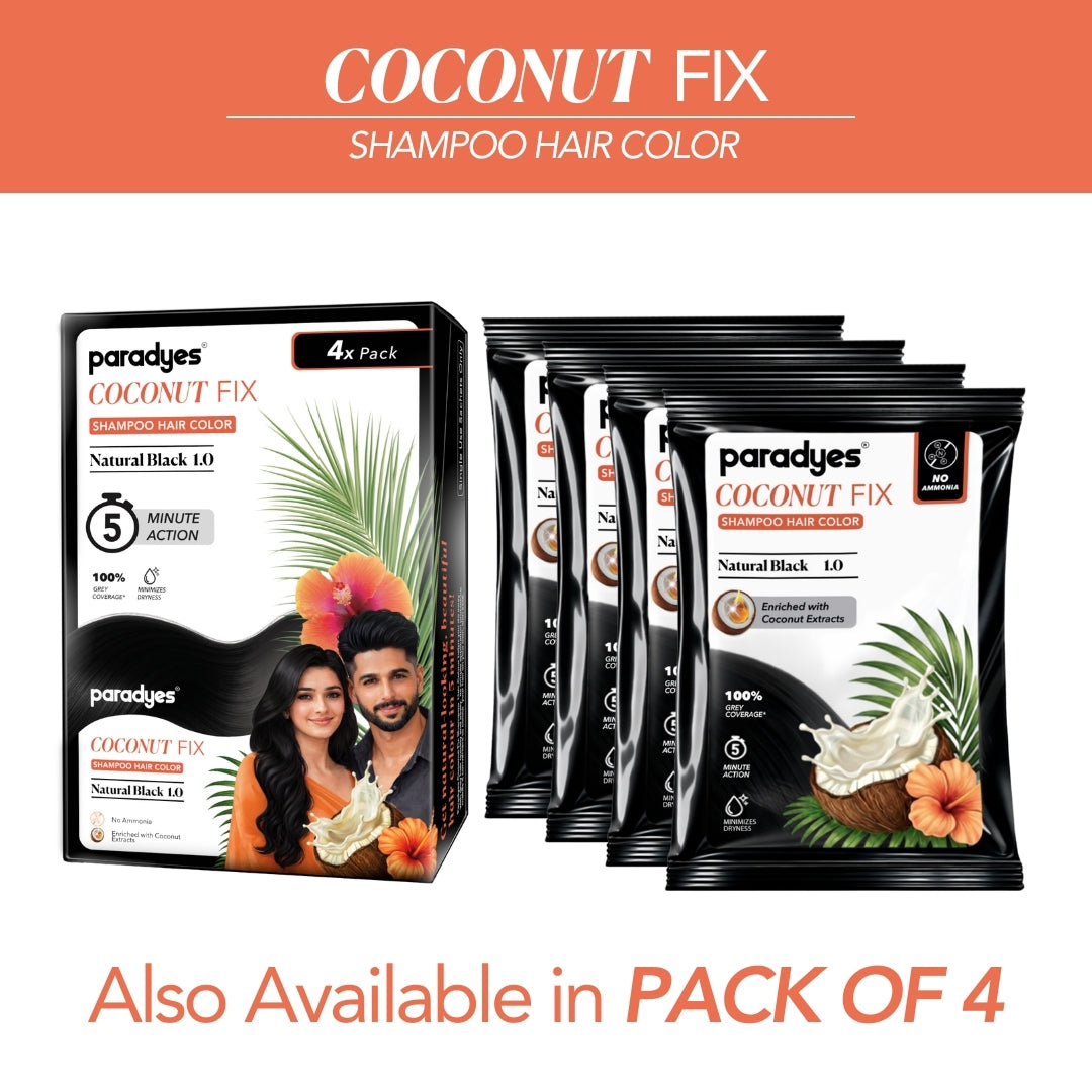 Paradyes Quick Fix Shampoo Hair Color - Free of Ammonia