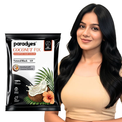 Paradyes Quick Fix Shampoo Hair Color - Free of Ammonia
