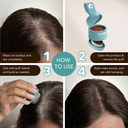 Paradyes Instant Root Hair Tint Hair Color - Free of PPD, Ammonia & Resorcinol